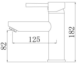 Смеситель для раковины Comforty чёрный матовый FC018A-CMT