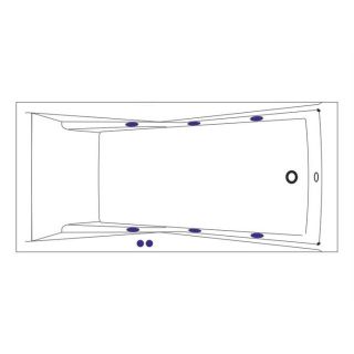 Гидромассажная ванна WHITECROSS Palace 0104.180080.100.SOFT.GL 180x80 см Soft золото