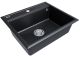 Мойка кухонная Paulmark Stepia PM115951-BLM чёрный металлик