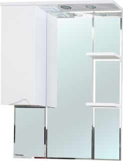 Зеркало-шкаф с подсветкой Bellezza Эйфория 80см левый белый 00000005409