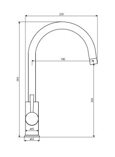 Смеситель для кухни Dorff LOGIC D3000000