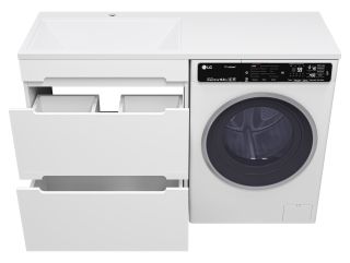 Напольная тумба под раковину Misty Байкал 70см белый