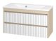 Подвесная тумба под раковину Brevita Balaton BAL-06100-03-012Я 100см белый/бежевый