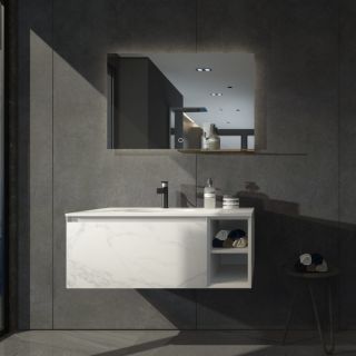 Тумба с раковиной Orans Rock&Wood  8101100W  100 см