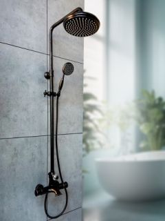 Душевая система с термостатом AltroBagno Beatrice 030407 BrNe черная бронза