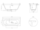 Ванна из искусственного камня Salini Ornella Axis S-Sense 104613GRF 170x70см RAL полностью
