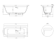 Ванна из искусственного камня Salini Orlanda Axis S-Sense 103212GRF 180x80см RAL полностью