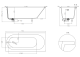 Ванна из искусственного камня Salini Ornella Kit S-Sense 102414GRF 170x80см RAL полностью