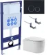 Комплект SET AQUATEK МИЯ-020 4в1 унитаз с инсталляцией кнопкой и сиденьем