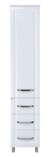Напольный шкаф - пенал Misty Терра 40см с тремя ящиками правый белый