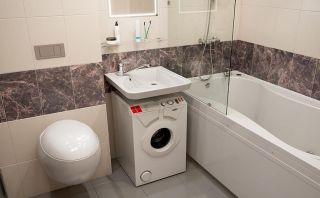 Раковина Кувшинка Компакт для установки над стиральной машиной 53см