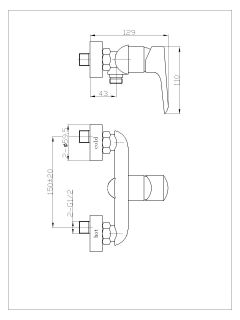 Weltwasser СЕРИЯ WW MX Арт. BONN 304 смеситель для душа