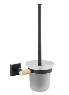 Ёршик для унитаза Rose RG3000H золото/чёрный