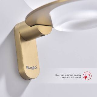 Мыльница Raglo R300.02.03 золотой сатин