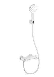 Смеситель для ванны с душем Wonzon & Woghand Muse Corno WW-A30902-MW белый матовый