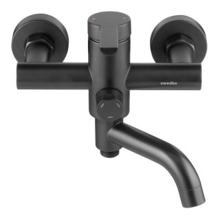 Смеситель для ванны Swedbe Diana 1035B с верхним подключением чёрный