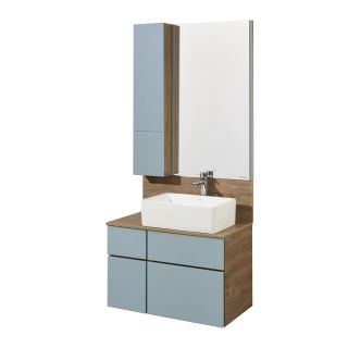 Тумба под раковину Акватон Мишель 80см 1A256801MIX30 дуб рустикальный/фьорд