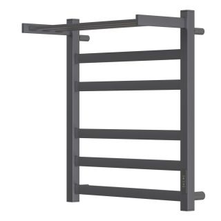 Полотенцесушитель электрический Point Меркурий PN83856PGR П5 500x600 с полкой графит