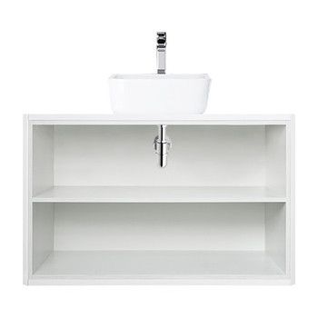 Тумба под раковину Акватон Брук открытая 80см дуб латте 1A201501BCDL0