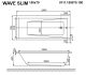 Гидромассажная ванна Whitecross Wave Slim 0111.150070.100.SOFT.GL 150x70см Soft золото