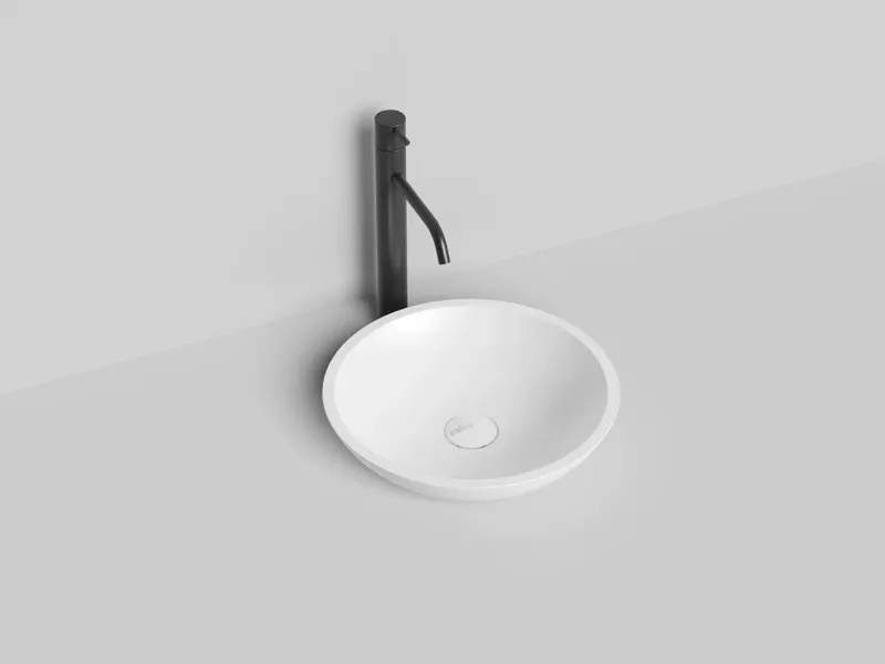 Накладная раковина Salini Callista 05 S-Sense 1101105G 37см белый глянцевый