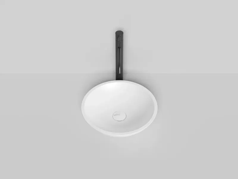 Накладная раковина Salini Callista 05 S-Sense 1101105G 37см белый глянцевый