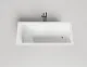 Ванна из искусственного камня Salini Cascata S-Sense 104113M 170x75см белый матовый