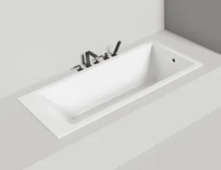 Ванна из искусственного камня Salini Cascata S-Sense 104213M 180x80см белый матовый