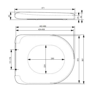 Крышка-сиденье TOTO NC VC100N белый
