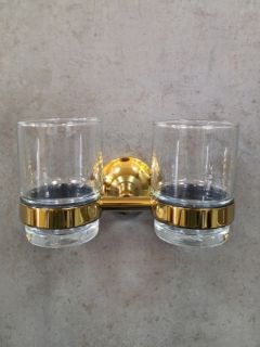 Стакан двойной подвесной AltroBagno Corposo 081702 Or