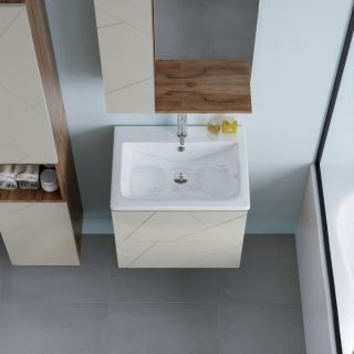 Тумба под раковину Бриклаер Кристалл 4627125416927 60 см латте