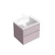 Тумба под раковину Kerama Marazzi Cubo CUB.60.2\MAL 60 см мальва матовая