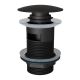Донный клапан для раковины с переливом Knotlor BM9011BL, черный