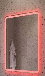 Зеркало Cezares 600x800x30мм со встроенной разноцветной подсветкой RGB и сенсорным выключателем CEZARES CZR-SPC-MC-600-800-RGB-TCH