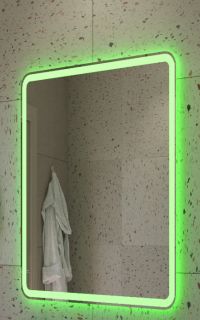 Зеркало Cezares 600x800x30мм со встроенной разноцветной подсветкой RGB и сенсорным выключателем CEZARES CZR-SPC-MC-600-800-RGB-TCH