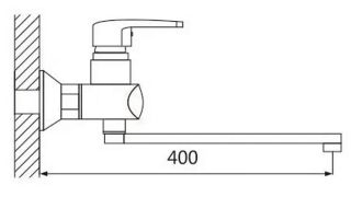 Смеситель для ванны Shevanik S5072 хром