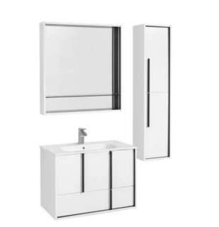 Тумба под раковину Акватон Ривьера 80см белый матовый 1A239001RVX20