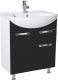 Тумба под раковину Bellezza Альфа 65см чёрный 00000005237