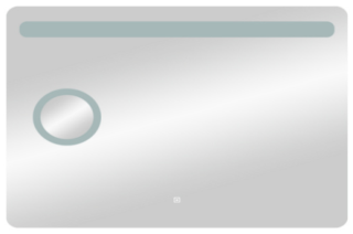 Зеркало с подсветкой Continent Fibra ЗЛП955 с увеличительной линзой 100см