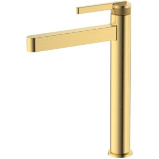 Смеситель для раковины DQ высокий Bonn мат.золото (DA1702007)