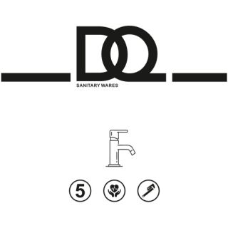 Смеситель для раковины DQ высокий Dortmund графит (DA1712006)