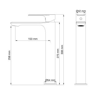 Смеситель для раковины Wonzon & Woghand Brilliant WW-88019079-BG брашированное золото