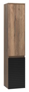 Универсальный шкаф - пенал Brevita Dakota DAK-050350-19/02П правый 35см дуб Галифакс олово/чёрный