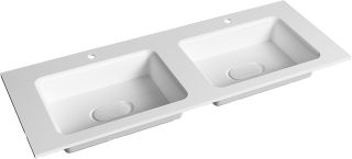 Раковина Jorno Modul Mol.08.120/W 122 см белый