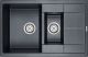 Мойка кухонная Paulmark Flugen PM237850-BLM чёрный металлик