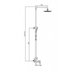 Душевая стойка Gappo G2419-8 белый/хром