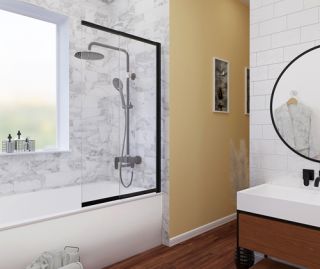 Wasserkraft Dill 61S02-80 Стеклянная шторка на ванну