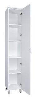 Напольный шкаф - пенал Misty Дива 35см правый белый