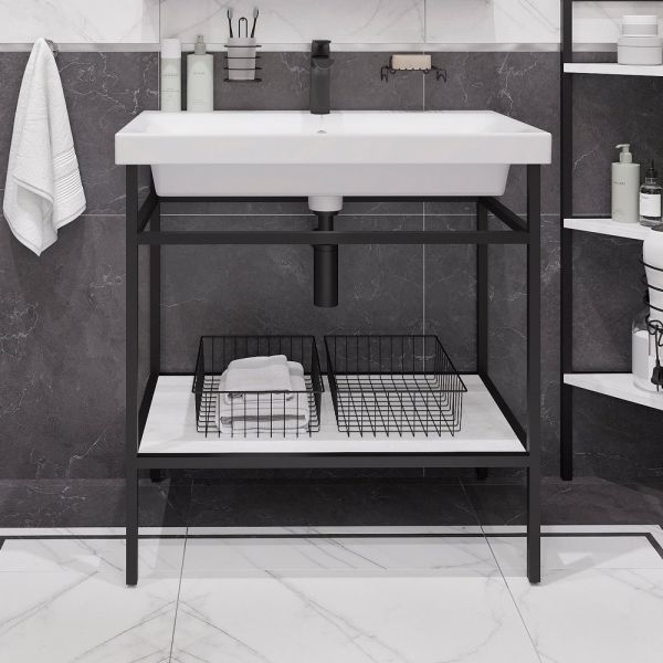 Консоль DIWO Смоленск 80 с раковиной Moduo 80