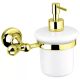 Диспенсер для мыла подвесной, золото Cezares OLIMP-SOI-03/24-M